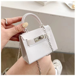 2021 New Cute Mini White Shoulder Messenger Lady Small Bag Handbag Purses and Handbags