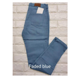 high waist stretchable JEANS FADED BLUE