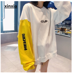 Cartoons Anime Sweat Jacket Cotton Kpop Sweatshirts Aesthetic Oversized